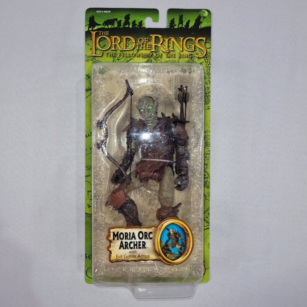 The Lord of the Rings Fellowship Ring 2004 Moria Orc Archer Action Figure Toybiz